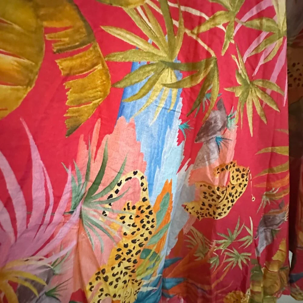 Farm Rio Tropical Jungle Midi Dress - Picture 5 of 9